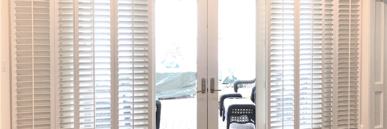 Sliding door shutters in Sacramento