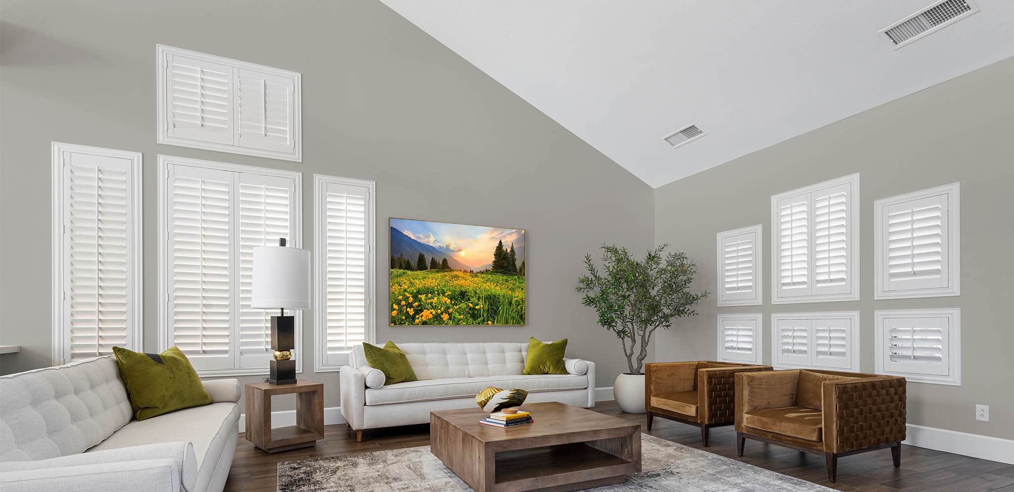 Shutters in a Sacramento living room
