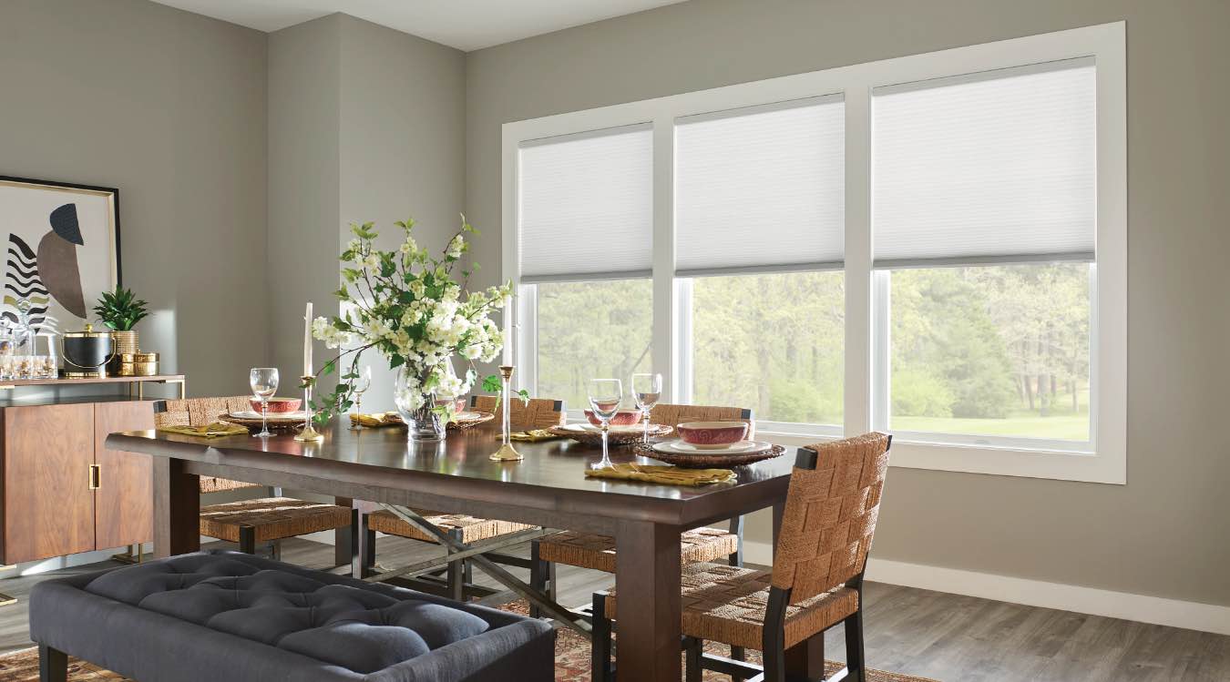 Cell shades in Sacramento kitchen