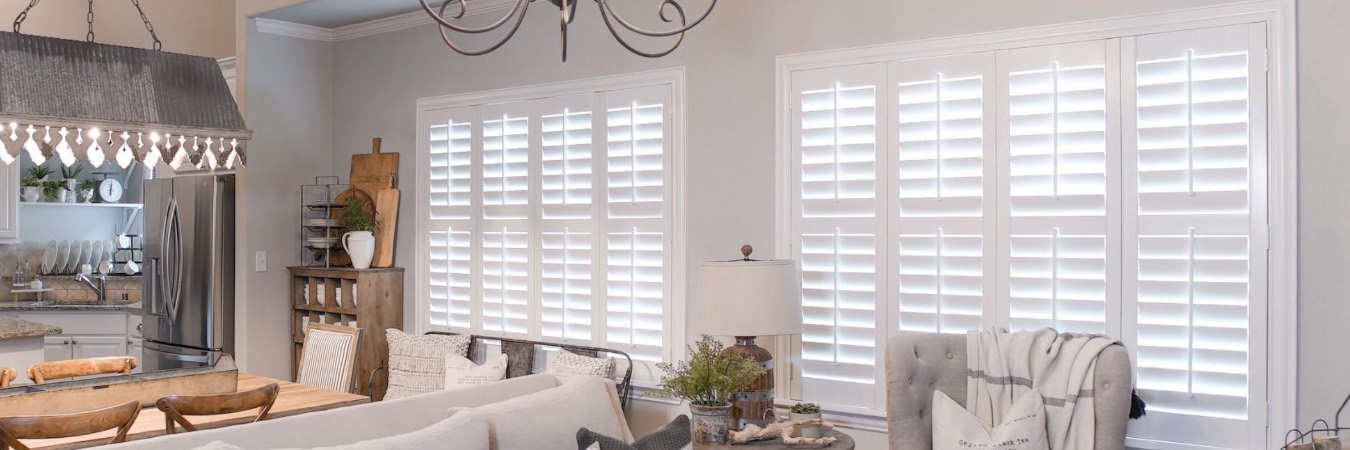 Plantation shutters in Auburn kitchen