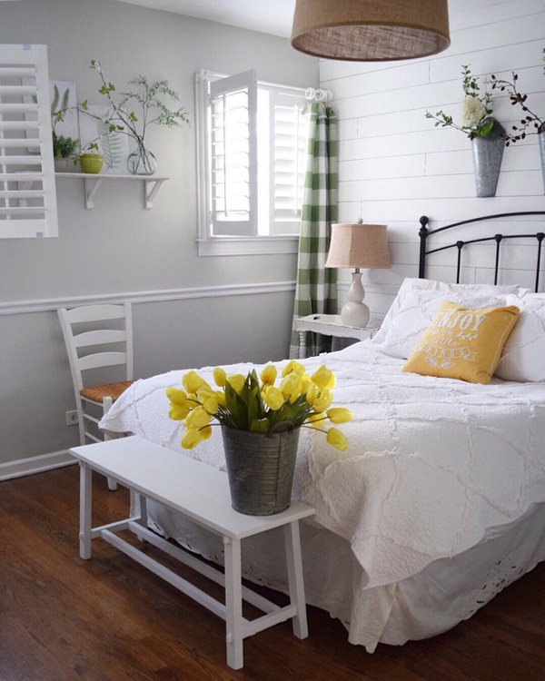 Sacramento cottage bedroom shutters