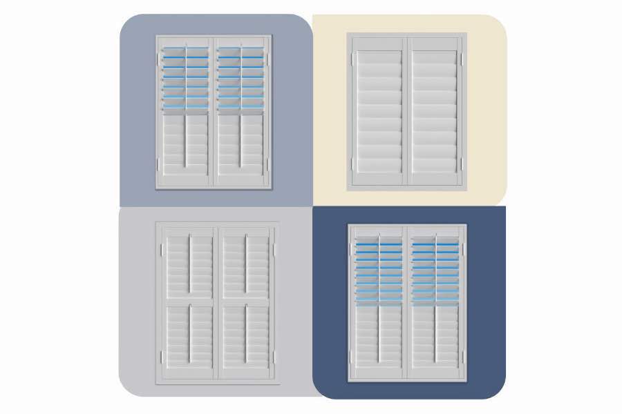 Use the Shutter Designer to see how Polywood shutters look with your Sacramento home's wall colors. Four images of Polywood shutters from the Shutter Designer