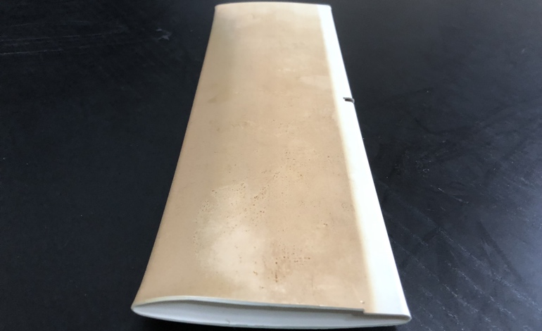 Hollow vinyl louvers can be damaged by the sun and warp, split, or crack. open shutter louver